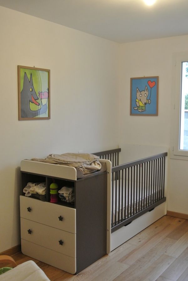 Lit bébé évolutif malte couleur taupe ma chambre d'enfant .com