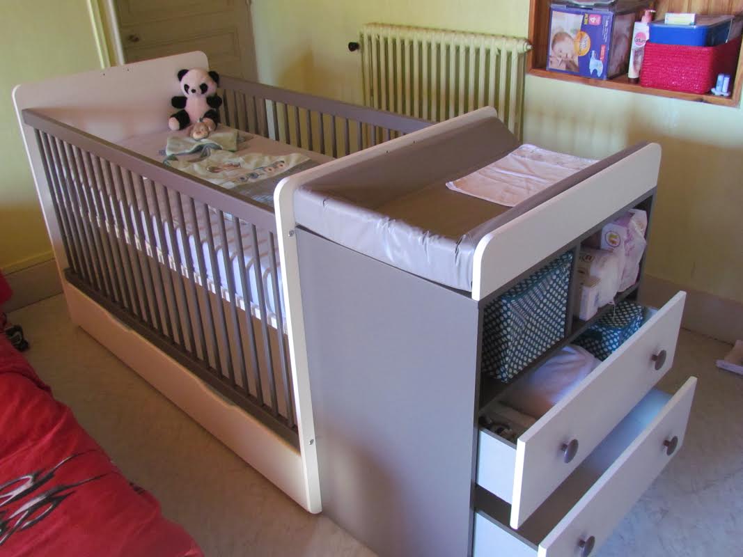 Lit bébé évolutif malte couleur taupe ma chambre d'enfant .com