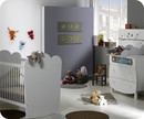 Mini chambre b&eacute;b&eacute; Lin&eacute;a Blanche avec plan &agrave; langer 