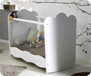 Lit b&eacute;b&eacute; Lin&eacute;a blanc Plexi 