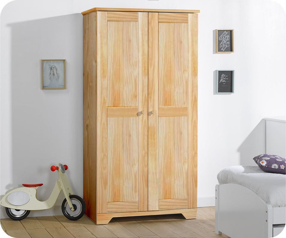 Armoire en bois brut – mzaol.com Armoire enfant peinte