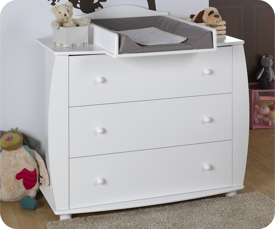 commode a langer bebe blanche