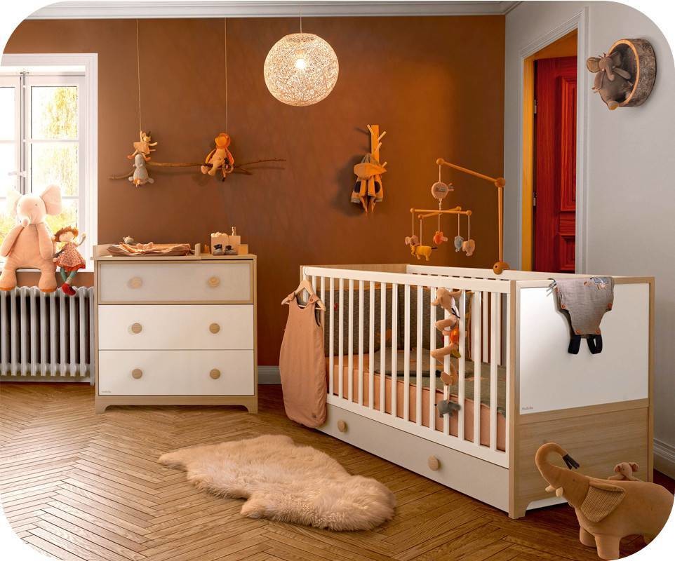 Ordinary Chambre Bebe En Bois #1: Chambre Bébé Eol Complète Bois Et Blanche Ordinary Chambre Bebe En Bois #1: Chambre Bébé Eol Complète Bois Et Blanche