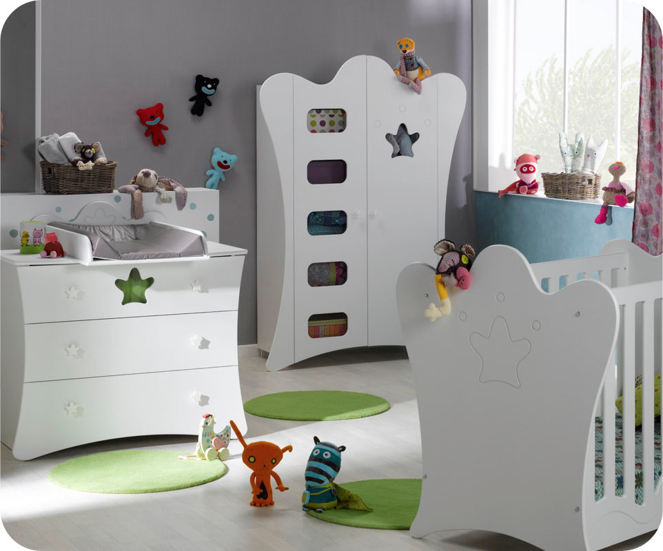 Chambre bébé complète king couleur blanche achat/vente de ... Désign Lit Chambre