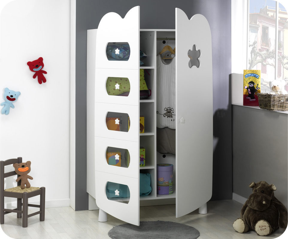 Armoire Bébé Linéa Blanche Achat / Vente Armoire Chambre Bébé