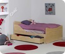 Lit enfant &eacute;volutif Ivoo 90x140cm Brut