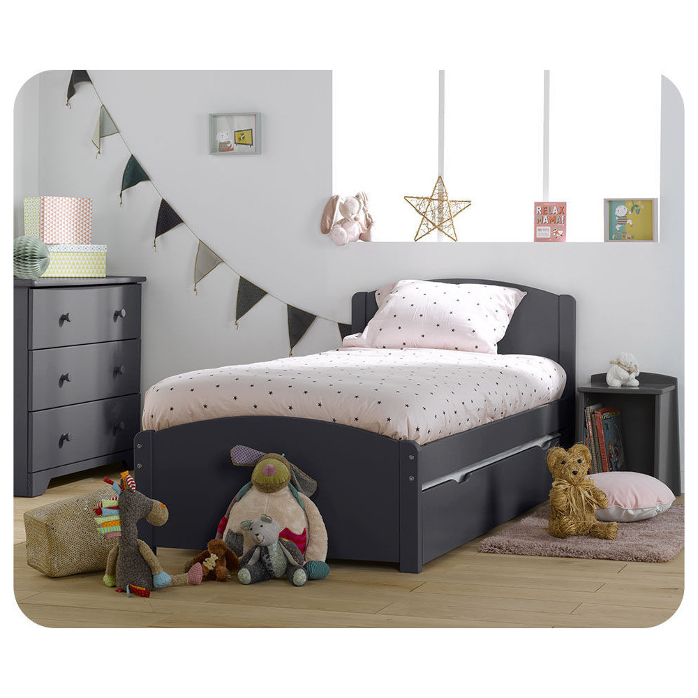 Lit Enfant Nature gris
