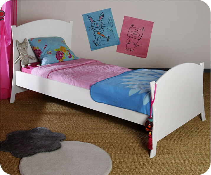 Pack Lit enfant Paco avec sommier et matelas NaturA