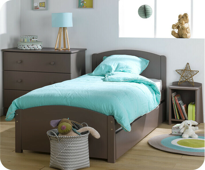 Chambre enfant nature compl&egrave;te Taupe