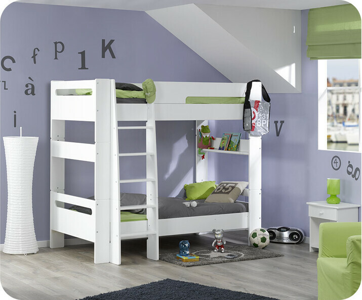 Lit superpos&eacute; enfant Wax Blanc 