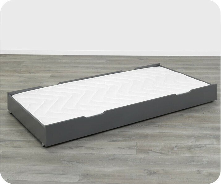 Tiroir Lit Enfant bow gris 90x200cm