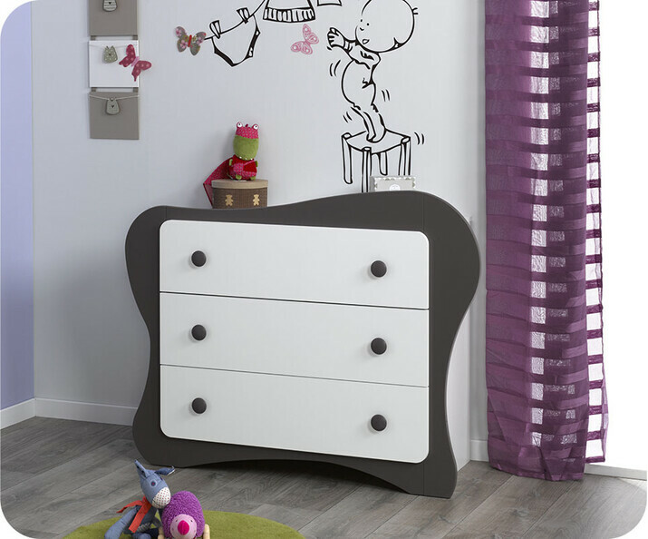 Commode b&eacute;b&eacute; Iris taupe