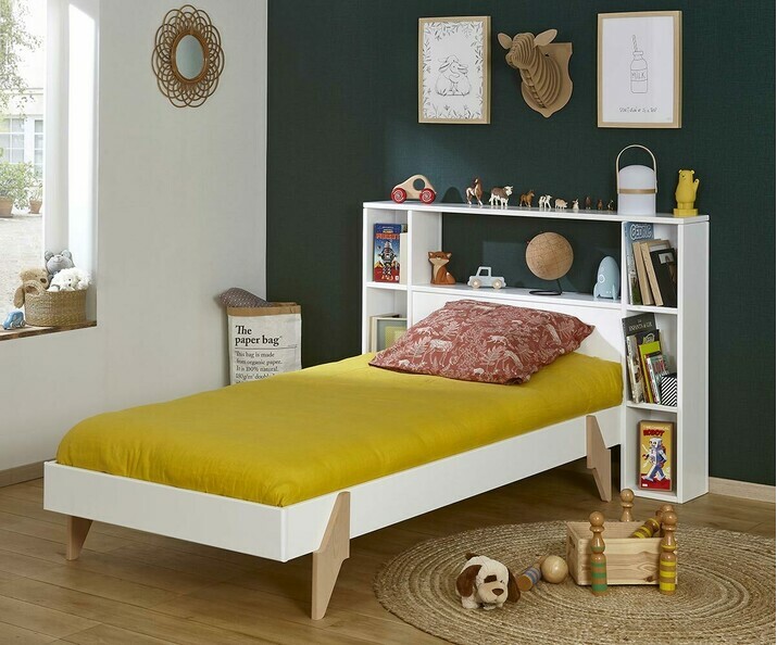 Tte de lit blanche pour lit enfant 