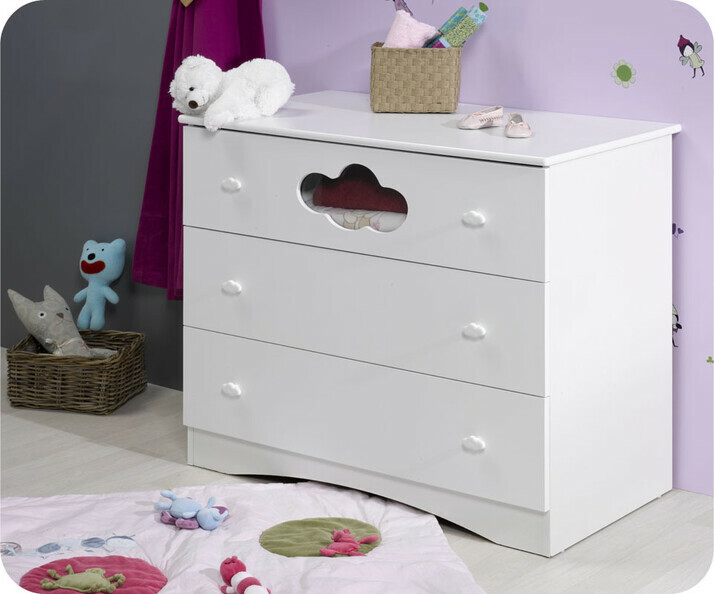 Commode b&eacute;b&eacute; Alt&eacute;a blanche Plan &agrave; Langer amovible