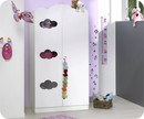 Armoire b&eacute;b&eacute; Alt&eacute;a blanche 2 portes 
