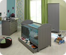 Chambre b&eacute;b&eacute; compl&egrave;te Charme grise