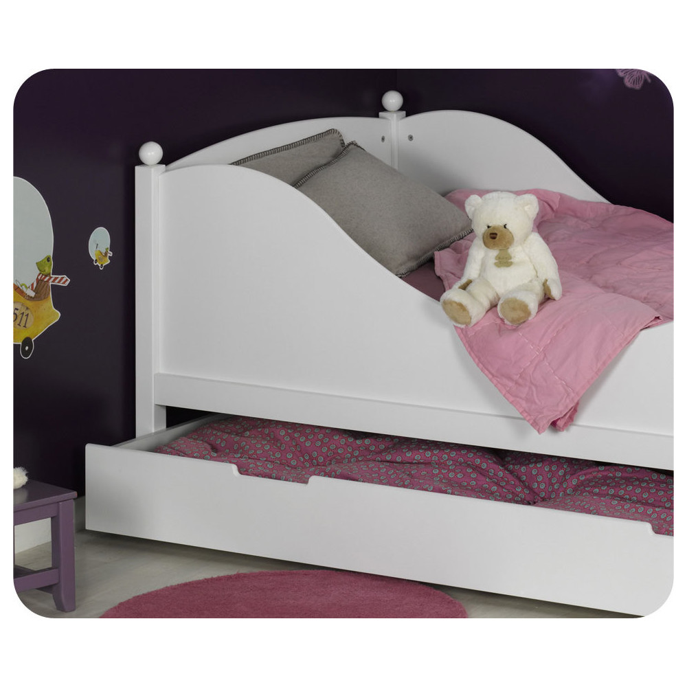 Tiroir Lit Enfant Color Blanc 