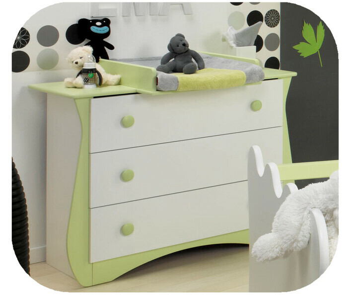 Commode b&eacute;b&eacute; Doudou Katherine Roumanoff Plan &agrave; langer int&eacute;gr&eacute;