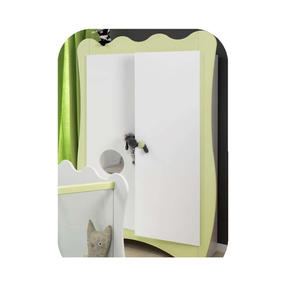 Armoire b&eacute;b&eacute; Doudou vert anis K.Roumanoff