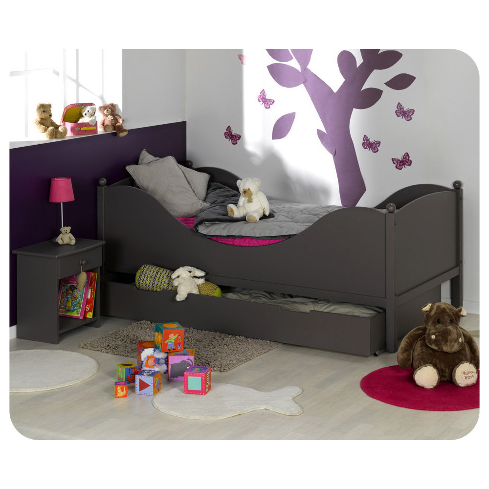 Lit Enfant Color taupe 90x190cm