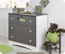 Commode b&eacute;b&eacute; Alt&eacute;a Taupe plan &agrave; Langer amovible