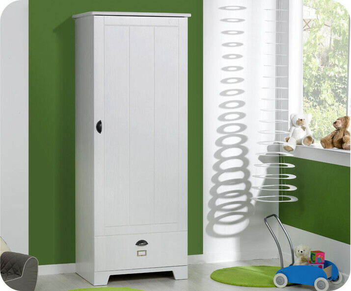 Armoire b&eacute;b&eacute; Charme blanche 1 Porte