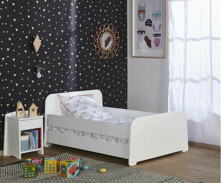 Lit enfant &eacute;volutif Eden blanc 