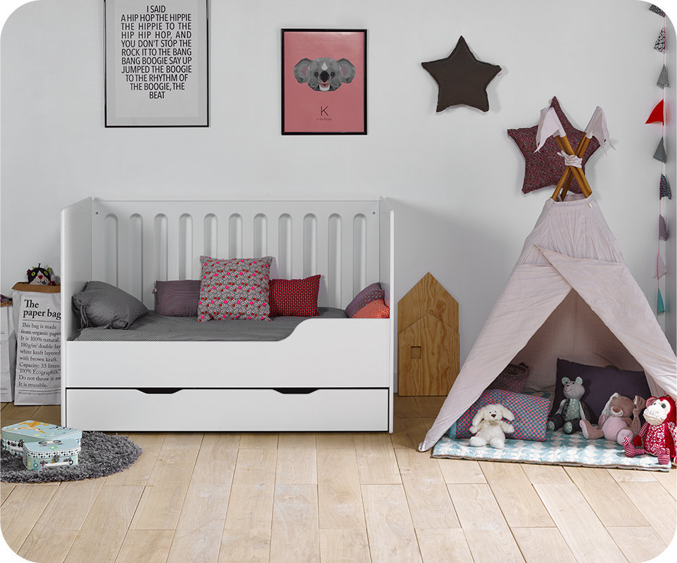 lit bébé évolutif Yume en banquette