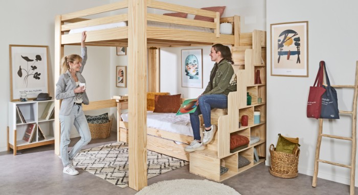 Aménager l'espace sous votre lit mezzanine : solutions créatives et pratiques pour optimiser votre espace