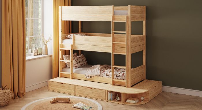 Chambre pour 3 enfants : r&eacute;ussir l'am&eacute;nagement d'une petite chambre sans pousser les murs