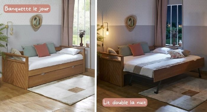 Lit gigogne dans la chambre d'amis : accueillir sans sacrifier l'espace