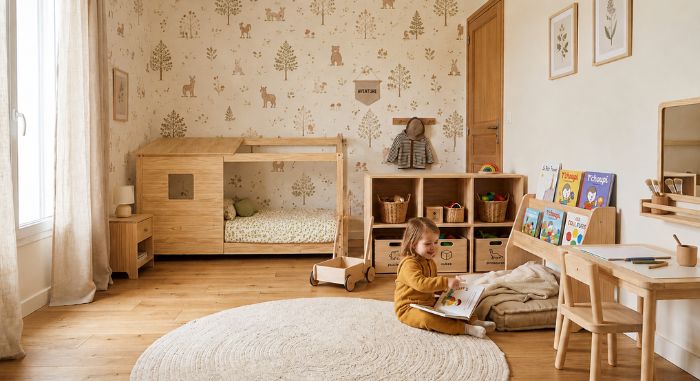 Aménagement chambre Montessori : comment organiser l'espace pour favoriser l'autonomie ?