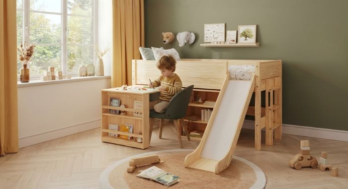 Lit toboggan enfant : &agrave; quel &acirc;ge, dans quelle chambre et avec quelles pr&eacute;cautions ?