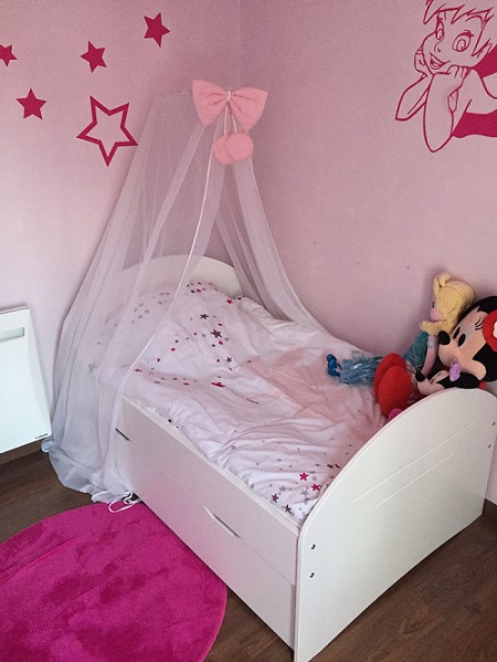 Le lit enfant évolutif Spoom blanc avec tiroir de lit