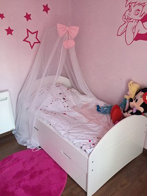 Le lit enfant évolutif Spoom blanc avec tiroir de lit