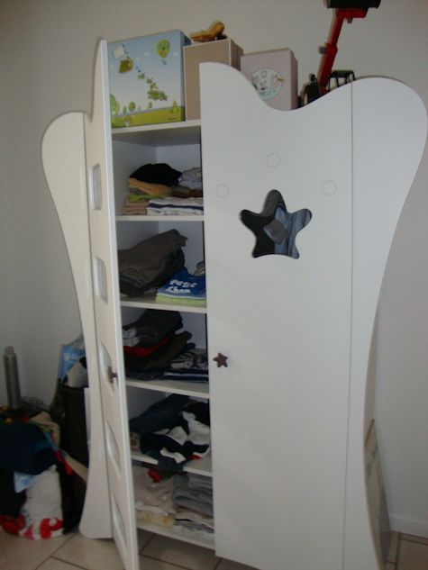 L'Armoire Bébé King Blanche