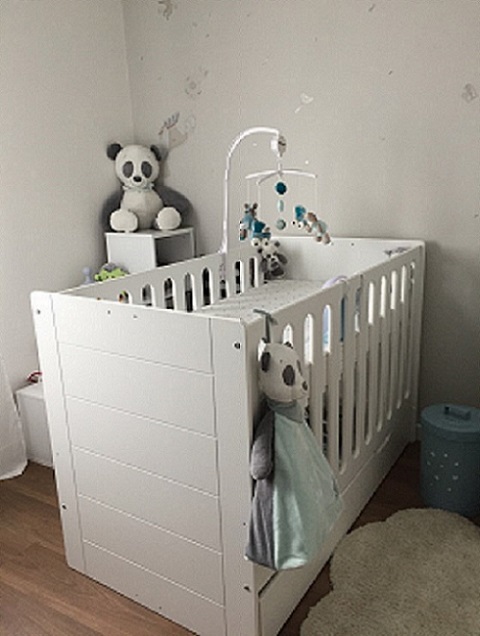 Le lit bébé évolutif Yume et Tiroir de lit bébé Eco Bio 70x140 cm