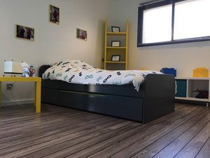 Le lit enfant gigogne Sleep'in gris anthracite