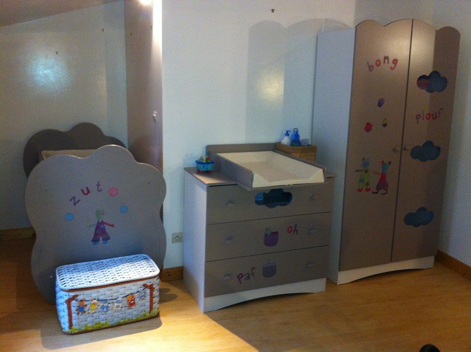 La Chambre Bébé Altéa Blanche et Lin