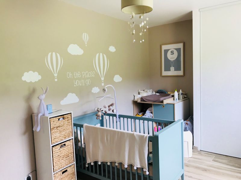 La mini chambre bébé Perle Bleu Aqua