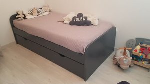 Le lit enfant Sleep'in avec tiroir de lit gris anthracite