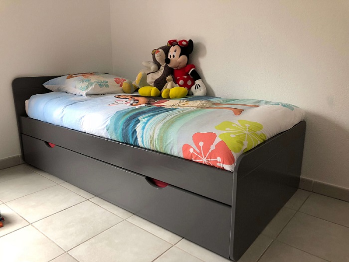 Le lit gigogne Willow gris