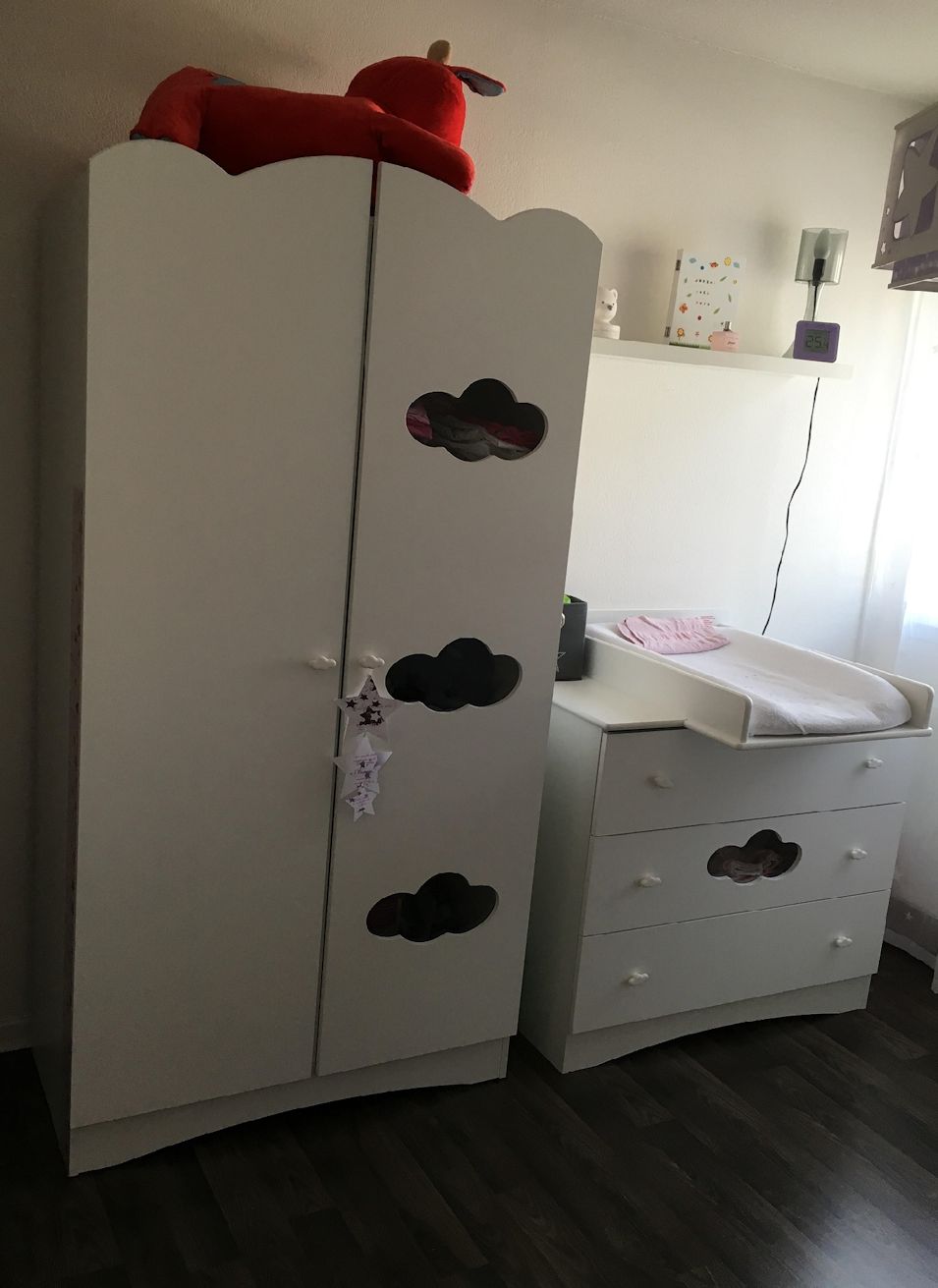 L'armoire et la Commode Bébé Altéa Blanche