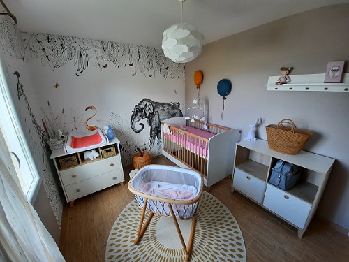 Mini Chambre bébé Pepper Blanc et bois