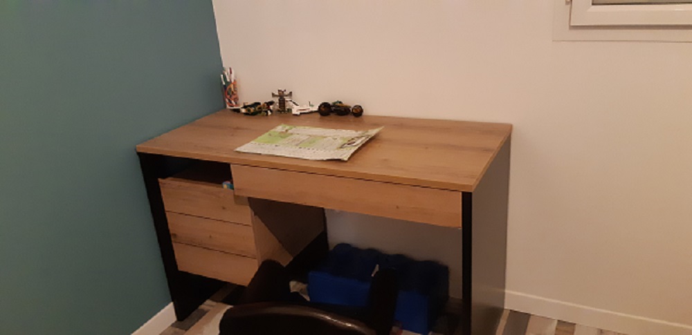 Bureau Enfant Ory avec Rangement et Niche - Fabrication Française