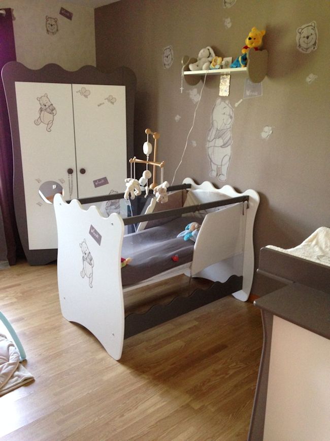 Le Lit Bébé et l'Armoire Bébé Doudou taupe