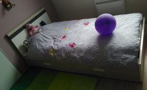 Le lit enfant Iléo blanc et bois