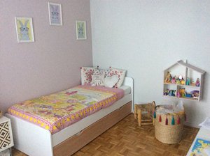 Le lit enfant gigogne Willow blanc et hêtre