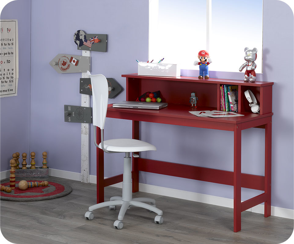 Bureau Enfant Loft Mobilier En Bois Avec Rangement Design
