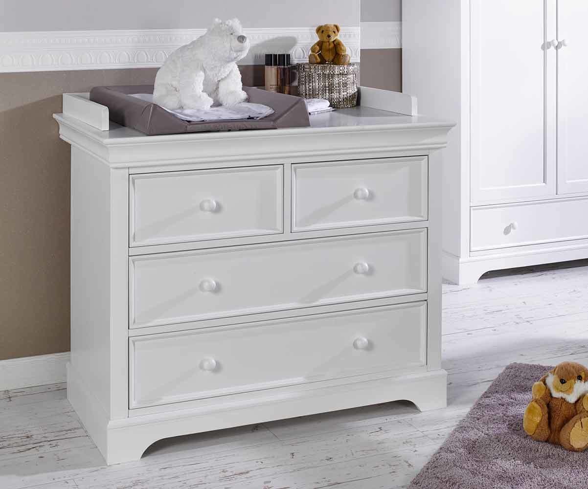 Commode Bébé Mel avec Tiroirs de Rangement, Large Espace de Stockage